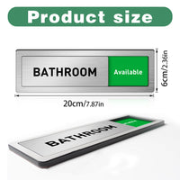 Acrylic Sliding Status Sign for Office and Meeting Rooms