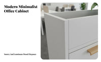 Partition Cabinet with Planter Multi-Functional Storage Cabinet Planter Box Space Saving Wooden Office Credenza for Business Owners, Study Room