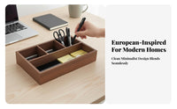 Multi-Compartment Organizer Sturdy Multi-Section Storage Box Minimalist Design