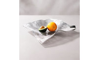 Leaf Tray Textured Fruit Platter Food-Grade Acrylic Tray with Handle for Hosts, Living Room