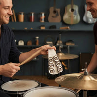 Cymbal Sizzler No Holes Cymbal Hanger with Bells Sizzle Chain Circlet-Shaped Drum Accessory Tapered for Drummers, Stage