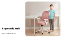 Adjustable Student Chair Support Adjustable Kids Desk Chair High-Elastic Cushion for Students, Teenagers, Study Room, Home, Bedroom