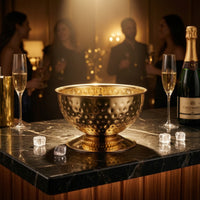 Ice Bucket with Pedestal Champagne Bucket Footed Champagne Bowl for Party Hosts, Bartenders, Wedding Reception, Home Bar, Buffet Table