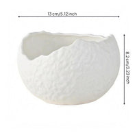 Deep Ceramic Salad Bowl Matte Tableware Large Capacity