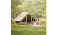Blackout Inflatable Tent with Mesh Openings Easy Setup Inflatable Tent Spacious Windproof for Backyard