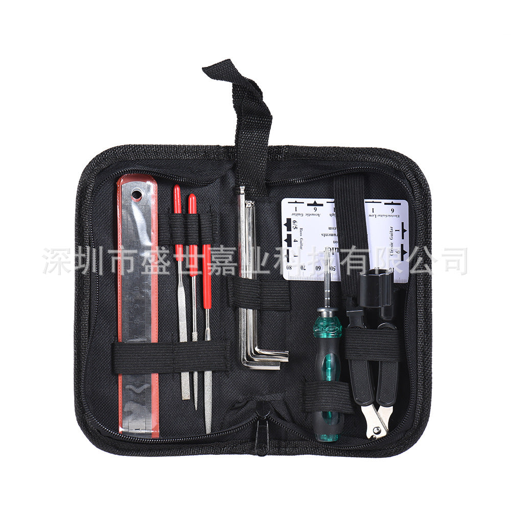 Guitar Cleaning & Maintenance Tool Kit with String Changer & Wrench