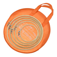 Bamboo Embroidery Hoops Set with Non-Woven Storage Bag, Portable Cross Stitch Rings for Craft Sewing
