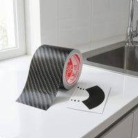 Carbon-Fiber Textured Tape Roll Scratch Resistant Home Improvement Material