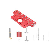 2-in-1 Hinge Cabinet Door Hole Puncher, Woodworking Tool, Aluminum Alloy