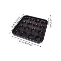16 Hole Billiard Tray Easy to Clean Sports Storage Snug Fit for Game Room