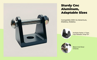 Adjustable aluminum spotlight mount