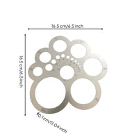 Leather Ruler Stainless Steel Flower Leather Die Angle Markings