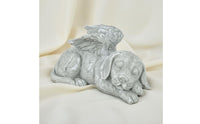 Sleeping Cat Angel Statue Weather-Resistant House Decoration for Garden, Desktop