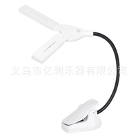 白色双头乐谱灯可充电台灯专业乐谱灯可调节式小型台灯谱架灯批发