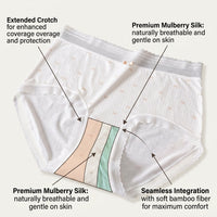 Underwear Women High Waisted Knickers with Gusset Lining, Bamboo Fibre for Postpartum and Plus Size, Breathable C Section
