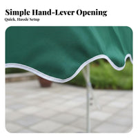 Heavy Duty Easy Open Lever Large Patio Umbrella Waterproof Square Garden Parasol for Homeowners, Business Owners, Backyard, Poolside, Balcony