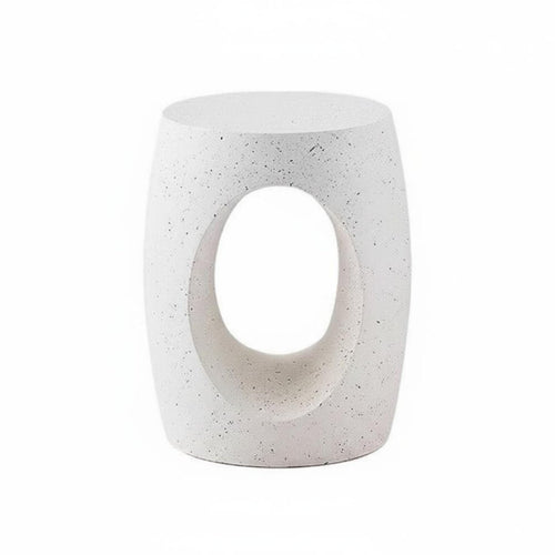 Nordic Design Three-Legged circular table Cream design Decor Nightstand Wabi-Sabi Aesthetic Household Furniture Minimalist for Guesthouse managers, Apartment Dwellers, Living Room, Small Spaces, Lounge Area, Entryway