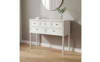 Black Wooden Dresser American Style Five Drawer Dresser Multi 5-Drawer Cabinet Drawer Chest for Bedroom, Living Room