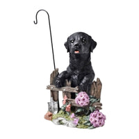 Garden Figurine with Hook Resin Dog Figurine Sturdy for Gardeners