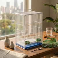 Large Bird Enclosure Extra Tall Pet Housing Coating for Living Room