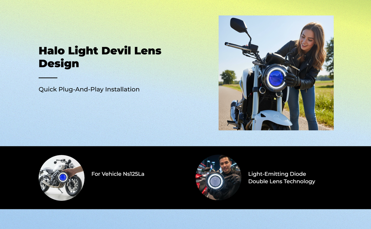 NS125LA LED Headlight dual lens