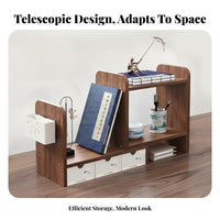 Expandable Desk desktop organizer Adjustable Width Expandable Desk Shelf for Homeowners