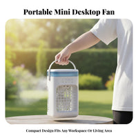 Desktop Water Cooling Fan Humidifier Function Desktop Air Chiller Quiet Mini Misting Fan for Office Workers, Bedroom, Dorm Room