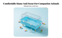 Transparent Hamster enclosure secureResistant Small pet Habitat Clear View for Home