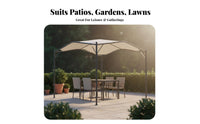 Weather Resistant Swanarched Sun Shelter Sturdy Construction Garden Gazebo Water Drainage Grommets Patio Canopy Spacious for Homeowners, Entertainers, Business Owners, Courtyard, Backyard, Poolside, Campsite