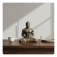 Muscular Buddha Statue Creative Design Bodybuilder Buddha Figurine Vintage