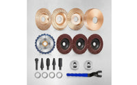 20 Pieces Versatile Angle Grinder Attachment Set Abrasive Woodworking Grinding Disc Kit Rotary Carbide Burr Bit Set Universal for Carvers