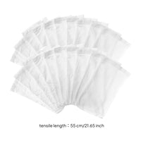 20 Pieces Flexible Skimmer Basket Sock Pool Skimmer Filter Sock White