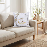 Easter Pillow Cover European and American Design Square Decorative Cushion Cover Hot Stamping Square Decorative Pillow Case for Adults, Bedroom