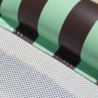 PVC Inflatable Striped Pool Lounger High Buoyancy Mesh Buoy Bed Portable Pool Lounge Easy to Use for Outdoor