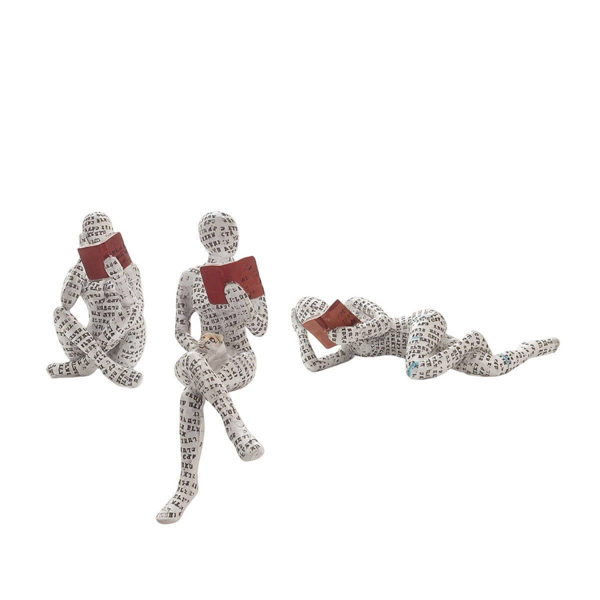Resin Figurine Decorative Human Figure Statue Artistic for Bookshelf, Art Lovers