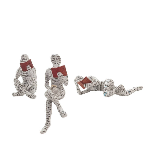 Resin Figurine Decorative Human Figure Statue Artistic for Bookshelf, Art Lovers