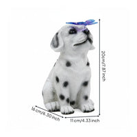 Solar Dog Statue Lighted Solar Garden Dog Gift Idea for Yard