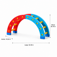 Large Kids Climber, Toddler Climber for 3-6 Years Old, Non-Slip Balance Toy, PP Plastic Climbing Set for 2 Users