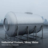 Stainless Metal Water Tank Thickened Wall Rooftop Water Structure Stainless Steel Pressure Tank for Homeowners, Outdoor, Farm, Factory