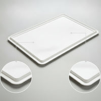 Washable Pizza Tray Lid Food-Grade Pizza Pizza Base Tray Cover Low-Profile Plastic Container Reusable for Commercial Kitchens