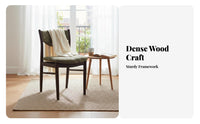 Woven Seat Yrear Chair French & Aesthetic Upholstered Wooden Chair Mid-1900s-Century Modern Aestheticera Modern Design Hardwood