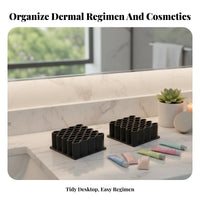 Silicone pattern Organizer Space-Saving Small Item Holder Non-Slip Base for vanity
