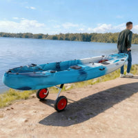Foam-Coated Wheels Adjustable Kayak Vehicle Padded Handles Kayak Vehicle Secure Strap Watercraft Trolley Vehicle