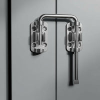 Door Latch, Stainless Steel 90 Degree Right Angle Lock, Privacy Security Bolt for Sliding Barn Door, Bathroom, Bedroom, Easy Installation