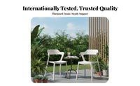 Molded Plastic Side Chair Thickened and Sturdy Dining Seat Comfortable Backrest Stackable Design for Homeowners, Cafe, Classroom
