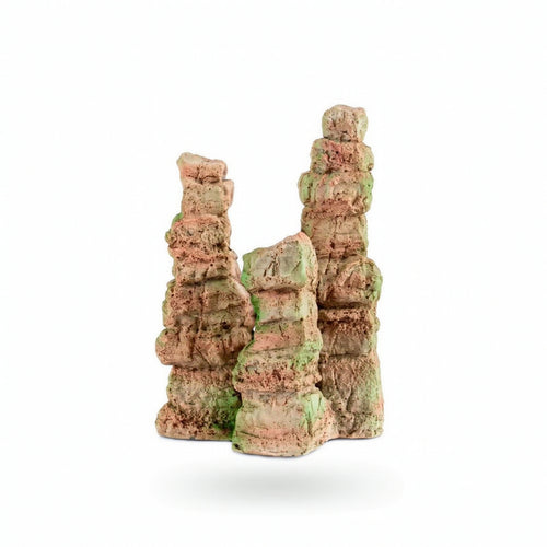 Aquarium Mountain Rock Faux Aquatic Tank Cave Multi-Peak