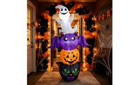 Inflatable Halloween Inflatable Lighted Inflatable Pumpkin Spooky Yard Decoration Glowing for Homeowners
