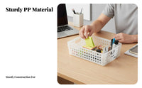 Clear Stackable container Adaptable Organizer Box Built-in Handles for residents