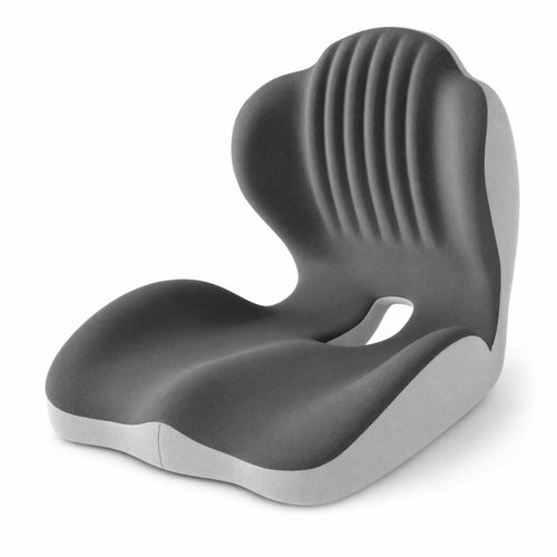 Seat Cushion with Backrest Integrated Pad Contoured for Dorm Room, Gamers