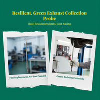 petrol petroleum Exhaust Gas collection Probe, Emission Analyzer Accessory, Automotive Diagnostic, Environmental Testing Handle